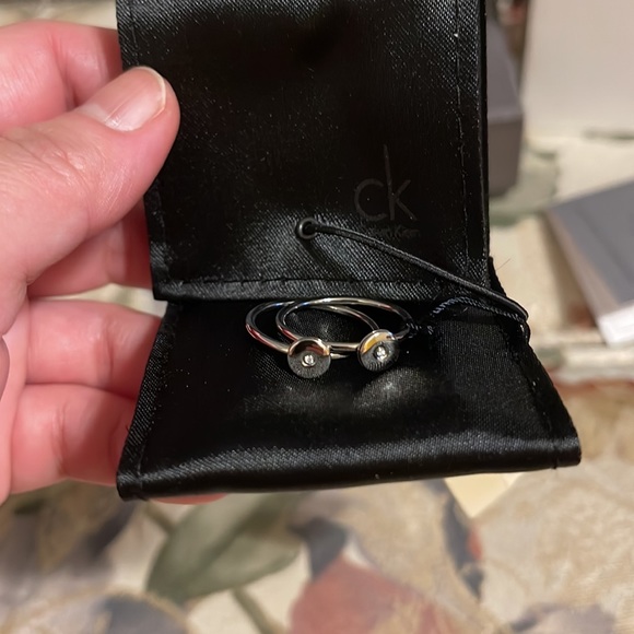 Calvin Klein Women’s 2 Precious Rings New size 7 - Picture 4 of 8
